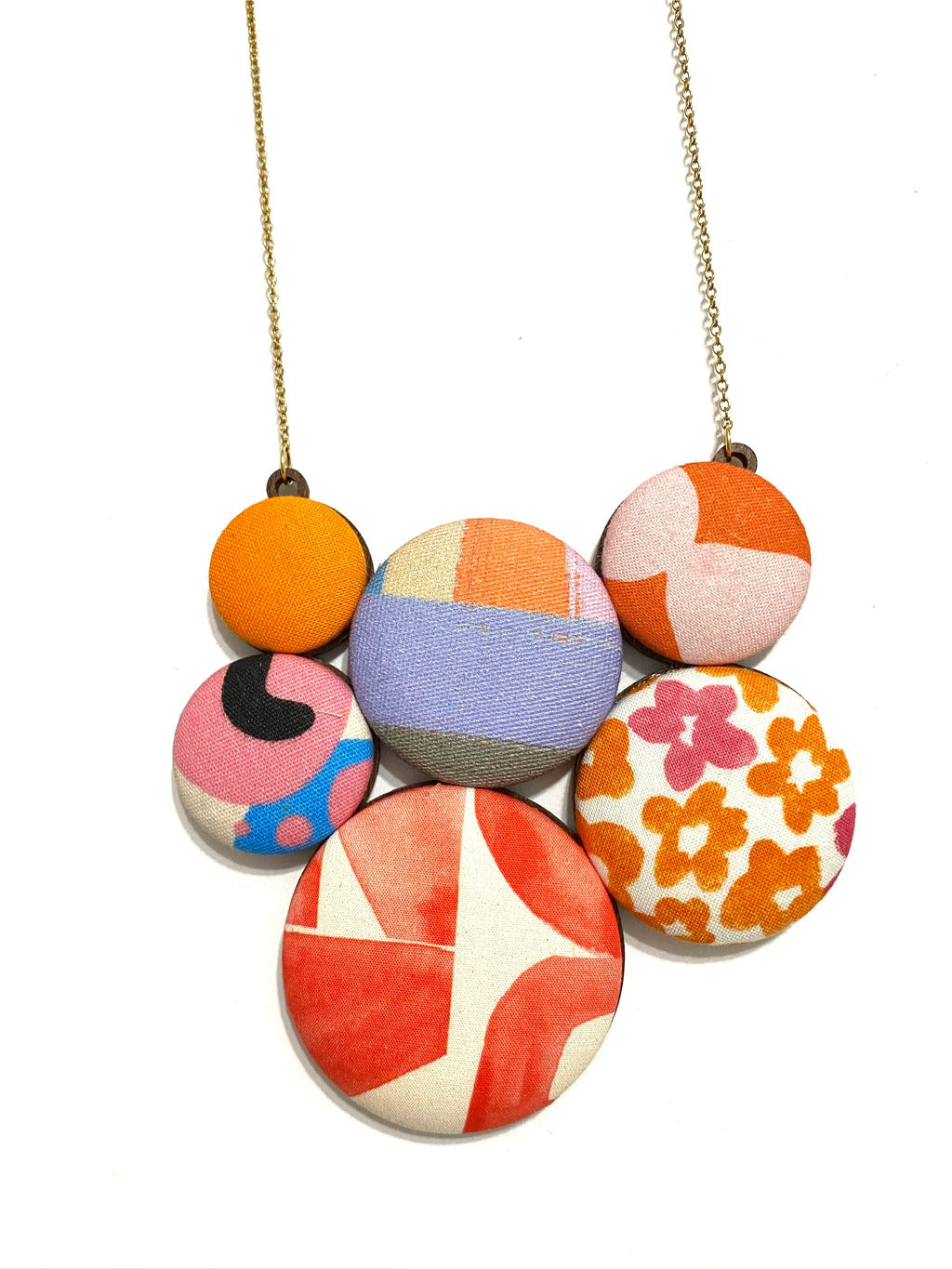 Burbuja Necklace- Pink Mango
