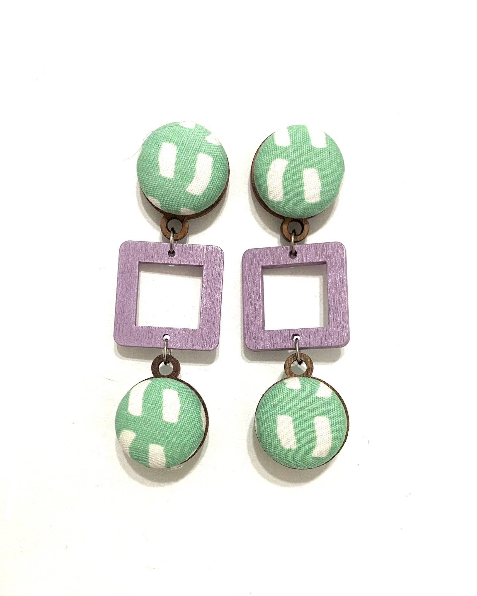 Ventana Earrings- Large- Candy Green
