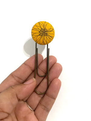 Mustard Flower Bookmark