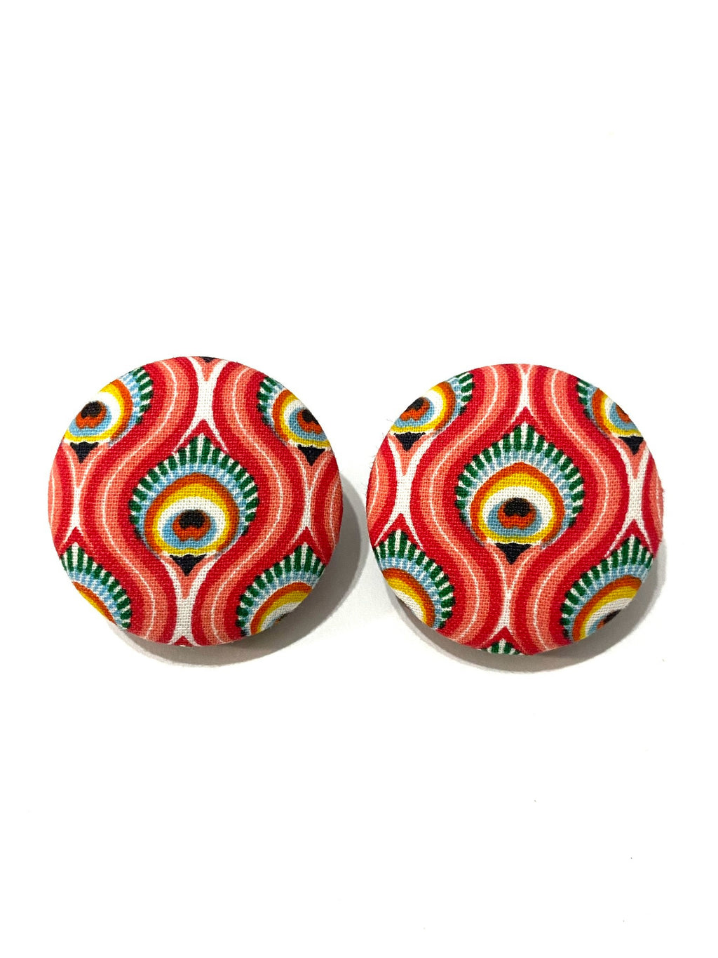 Large Studs - Peacock
