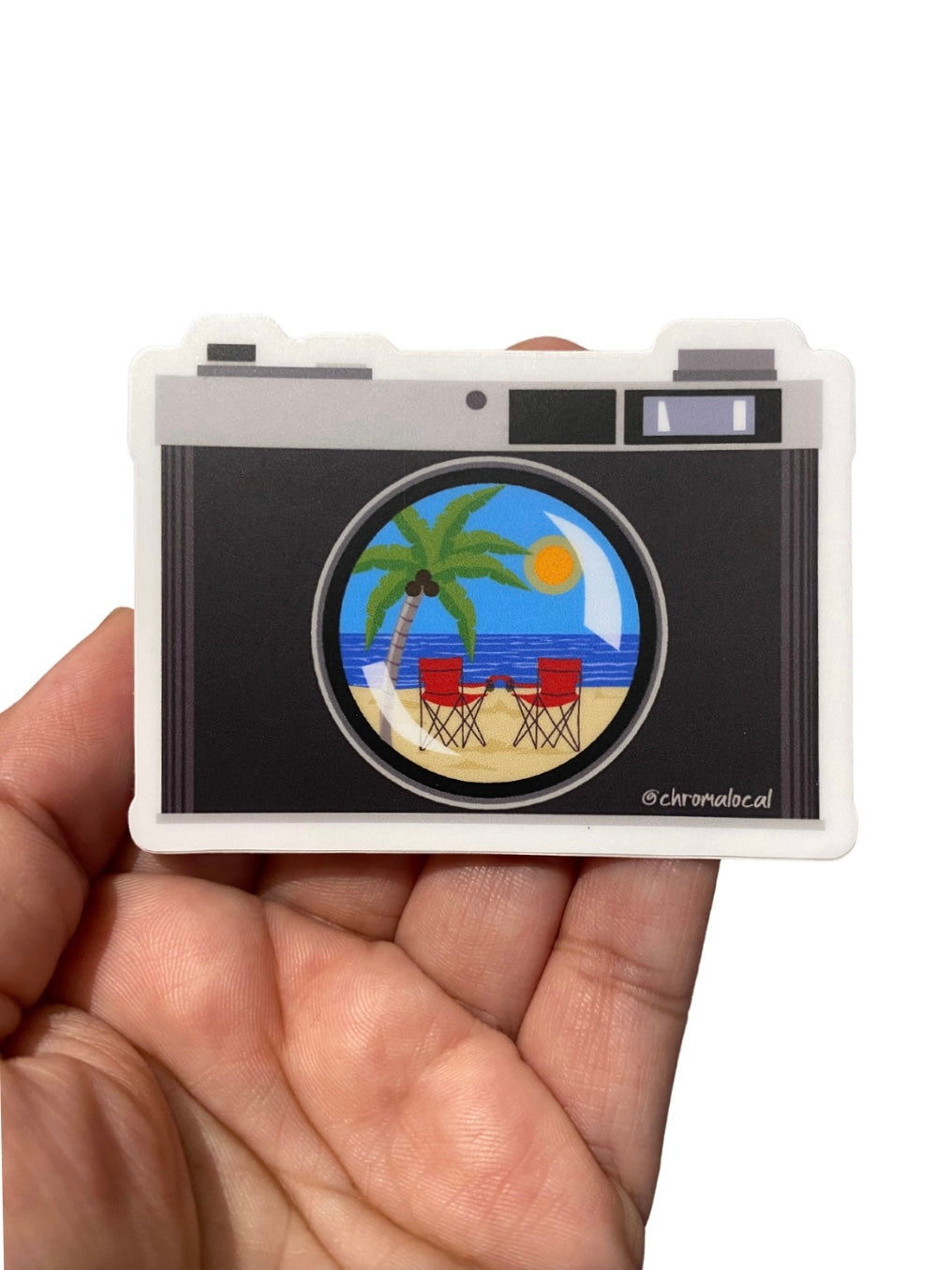 Sticker - Tirar Fotos en la Playa